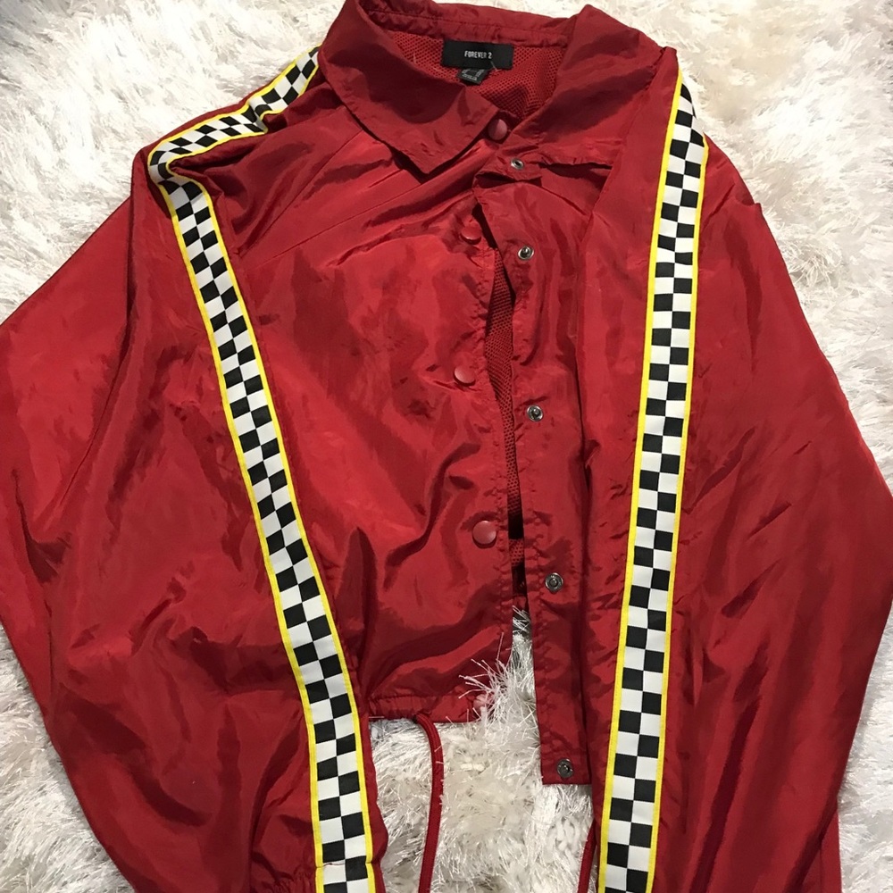 Forever 21 Red Windbreaker